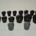 CONTERAS DE GOMA Y REMATES CONICOS