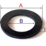 JUNTAS DE GOMA PLANA DE 2mm de GROSOR