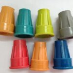 CONTERA, MULETILLAS, VENTOSA. ESTRIADA DE  18 MM C/ARANDELA COLORES, PARA BASTONES Y MULETAS